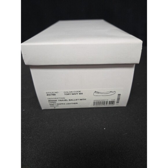 Tory Burch $298 Black Pave Minnie Travel Ballet Flats Shoes Size 7 NIB New - Picture 2 of 8